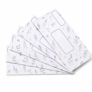 Paper Envelopes Floral Star Cloud Pattern Long DL Size for Greeting Card Wedding Invitation Gift Set