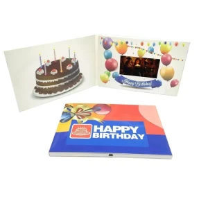 Paper Product LCD Screen Business Gift Music Book Card Video Brochure Mailer Wedding Invitation Card Luxury