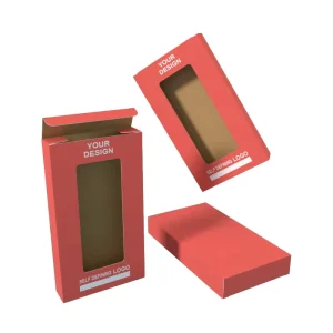 Paperboard Box with See-Through Window, Eco-Friendly Gift Packaging for Jewelry, Cosmetics & Small Items