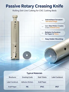 Passive Fully Automatic High Precision Circular Knife Economical Reliable Mechanical Cutting Tool for CNC Machines