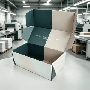 Personalization Two-Tone Color Design Corrugated Mailer Box Cardboard Shipping Box for Socks Foot Care Accessory Outer Packaging