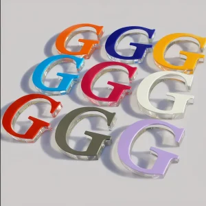 Personalized 3D Acrylic Logo Sign for Business Advertising and Custom Wall Sign by VisionCraft