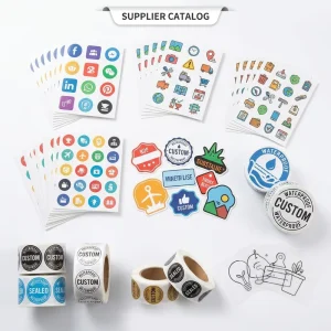 Personalized Adhesive Label Stickers Custom Printing Design for Product Packaging Branding Logo & Name Tags