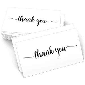 Personalized Business Greeting Card Postcard Gift Tyvek Thank You Cards With Your Custom Own Logo Design for Business