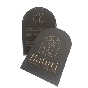 Personalized Custom Greeting Card Luxury Die Cut Postcard Gift Thank You Card for Small Business