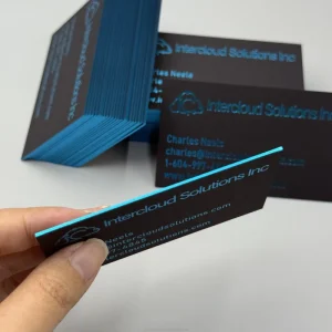 Personalized Custom logo Postcards Foil Art Paper Business Cards Printed Products for Business Reception Events