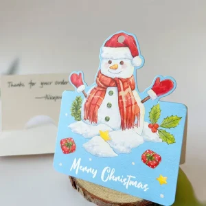 Personalized Design Color Printing Festival Gift Christmas Greeting Cards Custom Eco-Friendly Paper Postcards Thank You Cards
