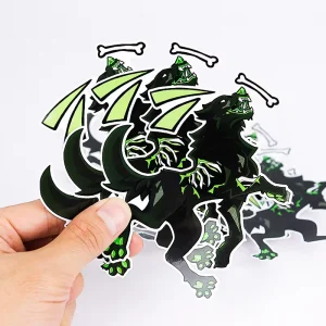 Personalized Design Labels Cartoon Die Cut Stickers Logo Adhesive Label Printing Holographic Vinyl Custom Waterproof Sticker