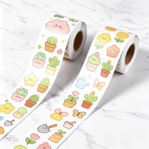 Personalized Design Labels Cartoon Waterproof Sticker Sheet Logo Adhesive Label Printing Vinyl Die Cut Custom Eggshell Stickers