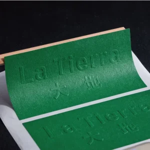 Personalized Embossed Greeting Card Thank You for Ordering the Card Customized Private Label