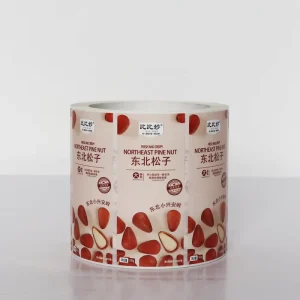 Personalized Logo Printing Custom Food Sticker Roll Self Adhesive Vinyl Waterproof Nut Packaging Sticker Label for Canned Food