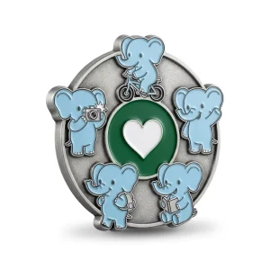 Personalized Metal Fridge Magnet Animal Mascot Soft Enamel Finish for Retail Display Decor Brand Identity Gift Item