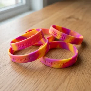Personalized Mixed Color Waterproof Silicone Bracelet Religious Style Custom Logo Soft Rubber Silicone Wristbands Gift Bands