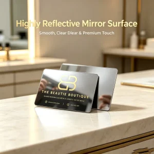 Personalized Plastic Business Card with Mirror Finish Custom Size & Design Screen Printing Low MOQ for Gift & Promotion