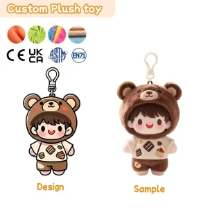 Personalized Plush Toy Soft Toy Manufacturer Plush Keychain Custom Keychain Plushie