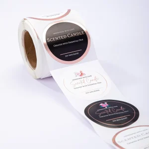 Personalized Product Private Custom Round Stickers Paper Vinyl Adhesive Printing Waterproof Sticker Label Logo Sticker Roll