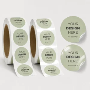 Personalized Product Private Custom Round Stickers Paper Vinyl Adhesive Waterproof Sticker Label Printing Logo Sticker Roll