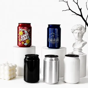 Personalized Sublimation Printed & Laser Engraved Aluminum Blank Drink Bottle Portable for Promotional Gifts and Outdoor Use