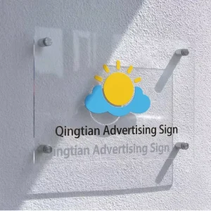 Personalized UV-Printed Acrylic Storefront Business Plaque for Outdoor Boutique Shop Door