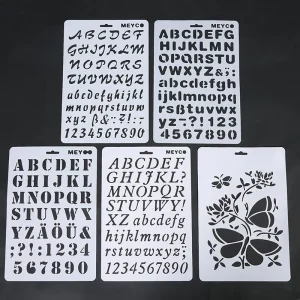 Pet Material Custom Stencil Plastic OEM Design Custom Plastic Stencil Template for DIY Art Drawing