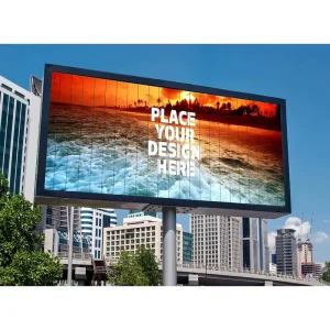 Pillar Mounted 4m X 3m Outdoor Fixed Advertising IP65 P6 P8 P10 LED Matrix Petrol Station Billboard Highway LED Display Screen