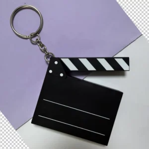 Plastic Director Movie Scene Sound Recordable Clapperboard Voice Action Film Slate Speaker With Keyring For Promotion Gift