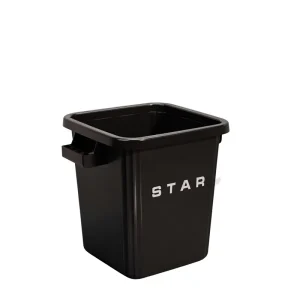 Plastic Open Top Trash Bin with Flyer and Cup Cleanup for Church Fellowship Hall