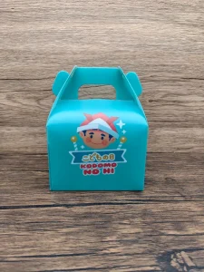 Plastic Packaging Box with Handle and Custom Printing for Gift and Wedding Favors, OEM