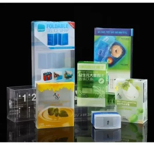 Plastic Snap Lock Packaging Case Outer Box Custom Logo UV Printing Craft Foldable and Flexible Fruit Candy PET Display Craft Use