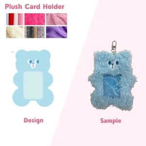 Plush Card Holder and Key Chains Plush Keychain Toy Plush Key Holder Custom Plush Card Holder