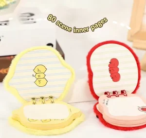 Plush Cover Anti slip and Durable Mini Book Design Easy to Carry Supports logo Customization Suitable for School