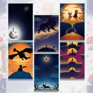 Pokemoned Anime Art Board Collectible Decorative Full Color PVC Painting Card Pikachu Eevee Charizard Cartoon Figure Display