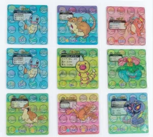 Pokémoned Laser Grating Card 3D Holographic Collectible Cards for Fans