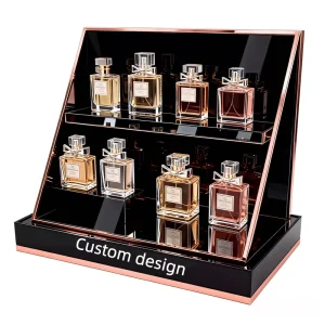 Polished Acrylic Freestanding Perfume Display Stand