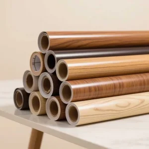 Popular 3D Design Vinyl Furniture Wood Patterns Waterproof Easy to Clean for Interior Decoration & Hotel Use