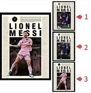 Popular 3D Lenticular Anime Custom People & Movie Stars Football Stars PET Lenticular Decor Gifts Poster with Motion Effect