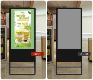 Portable 32 43 55 Inch Foldable Digital Signage Floor Standing Android LCD Advertising Poster with Remote CMS Control