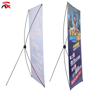 Portable Advertising Poster Roll up Display Stand Vertical Windproof Retractable Stand With Customization Supported