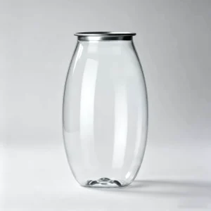 Portable Clear Plastic PET Can with Easy Open Lid for Soda Beer Milk Tea