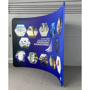 Portable Custom Logo Tension Fabric Photography Backdrop Banner Wall Stand Quick Display Cover Pillow for Trade Show