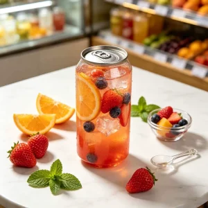 Portable Disposable PET Can Aluminum Pull Ring Lid Custom Logo Beverage Container