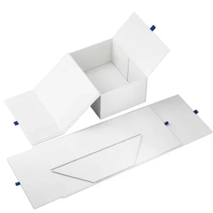 Portable Gift Packaging for Cosmetics and Electronic Products Recyclable Folding Box with Customizable Size & Color