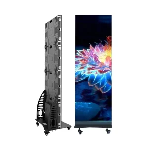 Portable LED Poster Display Screen, SMD GOB P1.86 P2 P2.5 Indoor Outdoor Digital Advertising Stand