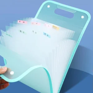 Portable Multi-Layer A4 Storage Bag Vertical PP File Folder Pocket Holder Classification System