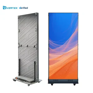 Portable P1.25 P1.5 P1.86 P2.5 Indoor and Outdoor LED Poster WiFi USB Control Standing GOB LED Poster Screen Display