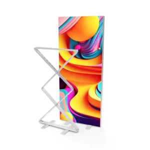 Portable Pullable Light Box for Indoor Events Retractable LED Display Stand with Oxford Bag for Trade Shows