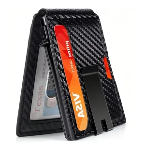 Portable RFID Aluminum Card Storage Box Lined With PU Fabric Anti Theft Metal Card Case RFID Protective Card Box for Men Gift