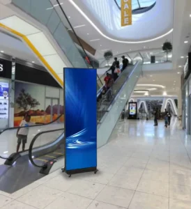 Portable Wheeled Full Color LED Advertising Billboard Splicing Die Cast Aluminum Cabinet for Indoor Commercial Scenes Xxx Video