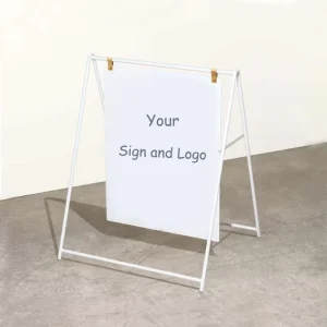 Poster Display Stand Advertising a Frame Sidewalk Sign Frame Retail Store Shop Fixtures Floor Standing Metal Sign Holder Rack
