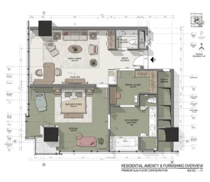 Postmodern Bedroom 3D Architecture House Design, Standard Suite Construction CAD Drawings